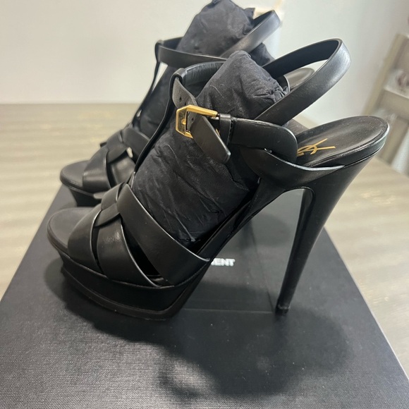 YSL TRIBUTE PLATFORM HEELS - Picture 1 of 8